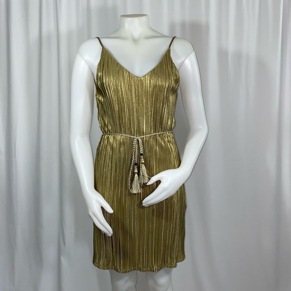 Rib spaghetti strap dress